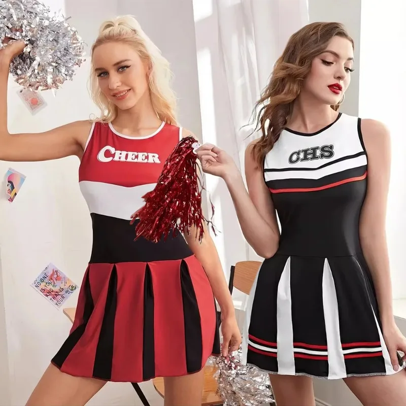 2026-cheerleader-costume-set-women-uniform-dance-performance-cosplay-game-stage-new