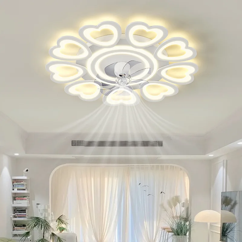 

Modern Ceiling Fan Lights For Living Children's Bedroom Dining Room Fixture Indoor Lighting Remote Control Dimmable Lamps Lustre