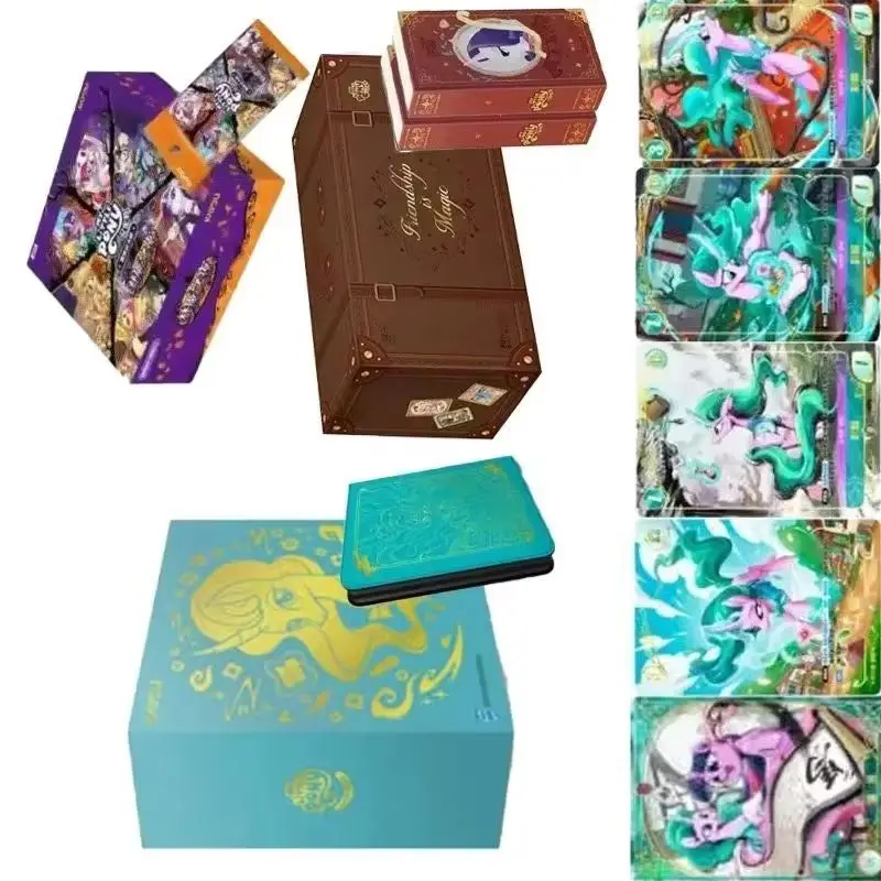 Cartes à collectionner authentiques KAYOU My Little Pony, coffret cadeau Le Splendor of the Steed's Mane, collection de cartes de jeu périphériques, cadeaux pour enfants