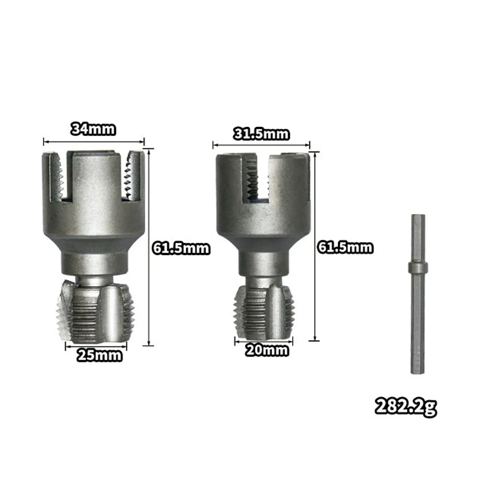 Pipe Thread Cutting Tool Versatile Portable Practical for Water Pipes Internal & External Pipe Threading Tool Thread Maker Tool