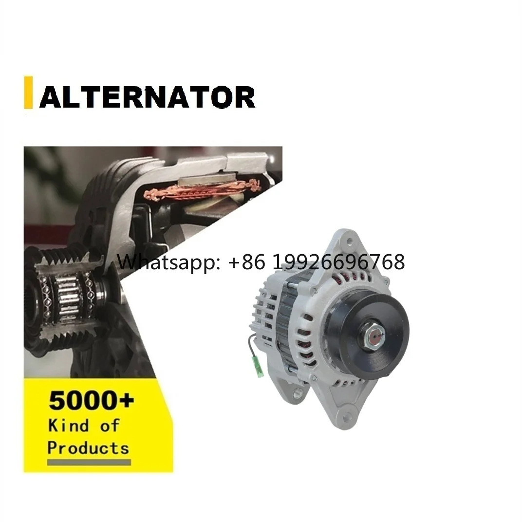 For Doosan 4JG2 4JB1 DH55 Hitachi S4S ISUZU 4JB1 12V 50A 8972012810 8972283180 LR140724 LR150714 12V Alternator