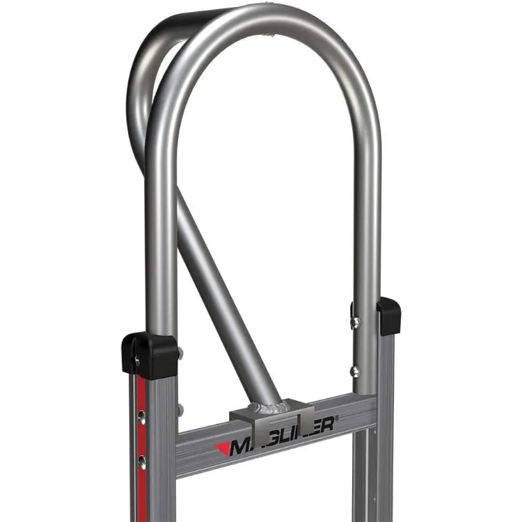 Magline HMK15AUA4 Aluminum Hand Truck, Vertical Loop Handle, Pneumatic Wheels, 500lbs Capacity