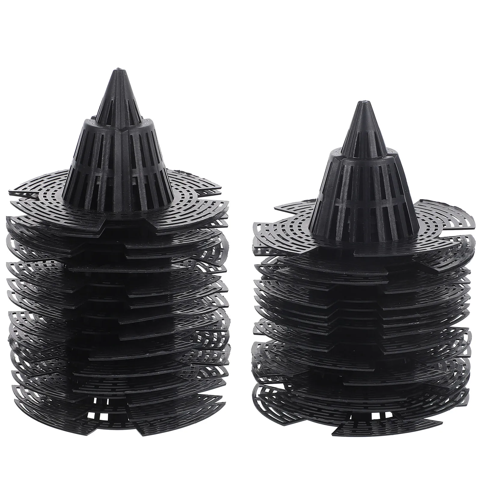 

30pcs Cone Shaped Flowerpot Spacer Planter Hole Mesh Mat Pads Bottom Bonsai Grid Round 2 8cm Ventilated Soil Plastic Pot