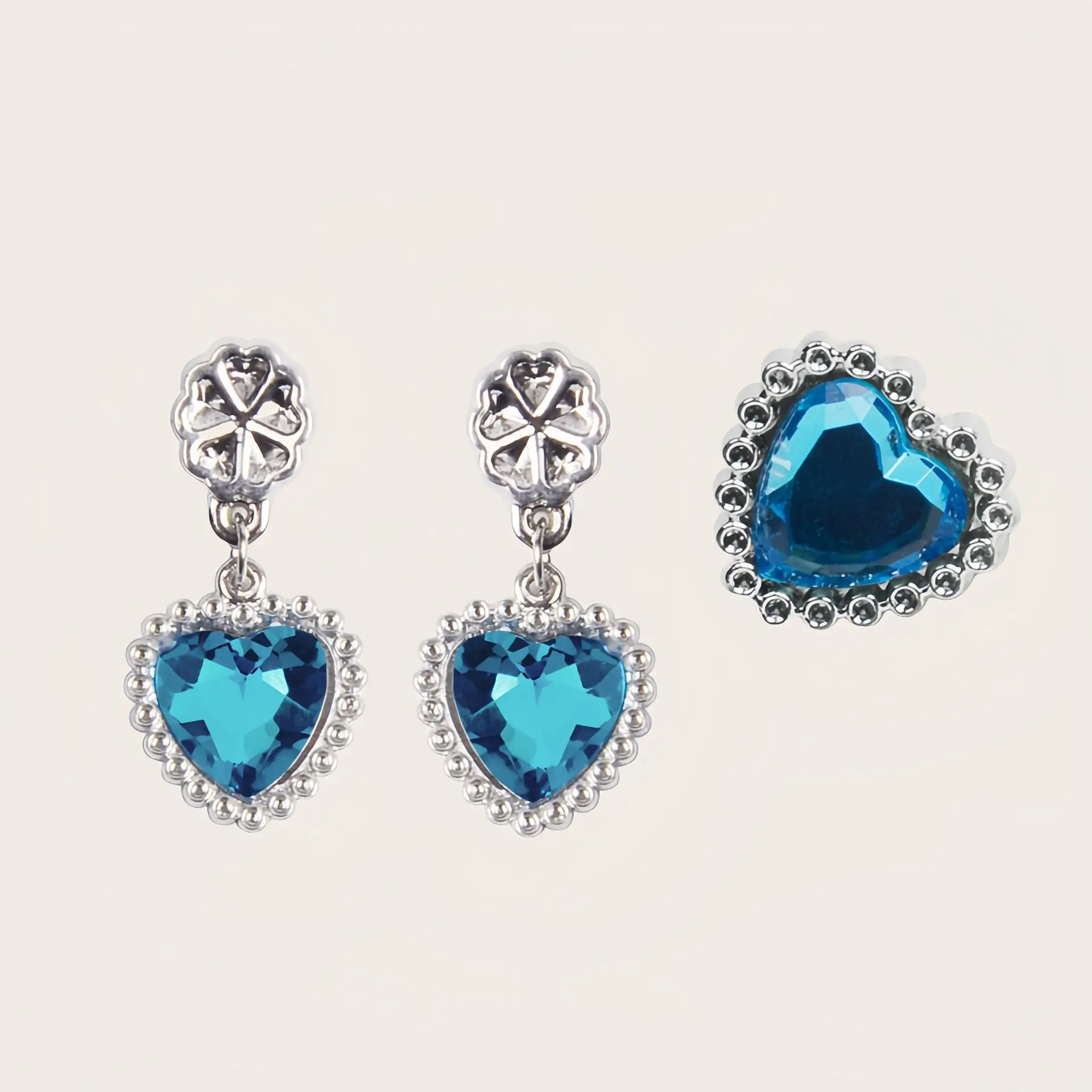 Frozen Girls Rings Children Earrings Toddler Girls Earrings Kids Diamond Earrings Painless Clips Children's Accessories Kid Gift view 3