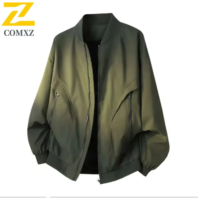 EiAO Jacket Vintage  Men Women Windproof Waterproof Baseball Collar Quilted Coat Couple's Oversized Puffer Vest for Outdoor 2025