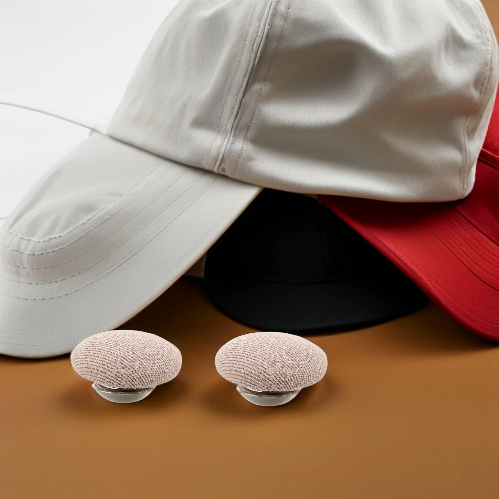 

20pcs Decorative Snap Buttons Hat Replacement Fabric Covered Round Cap Fasteners No Sew Baseball Sun Hats Durable Shirts