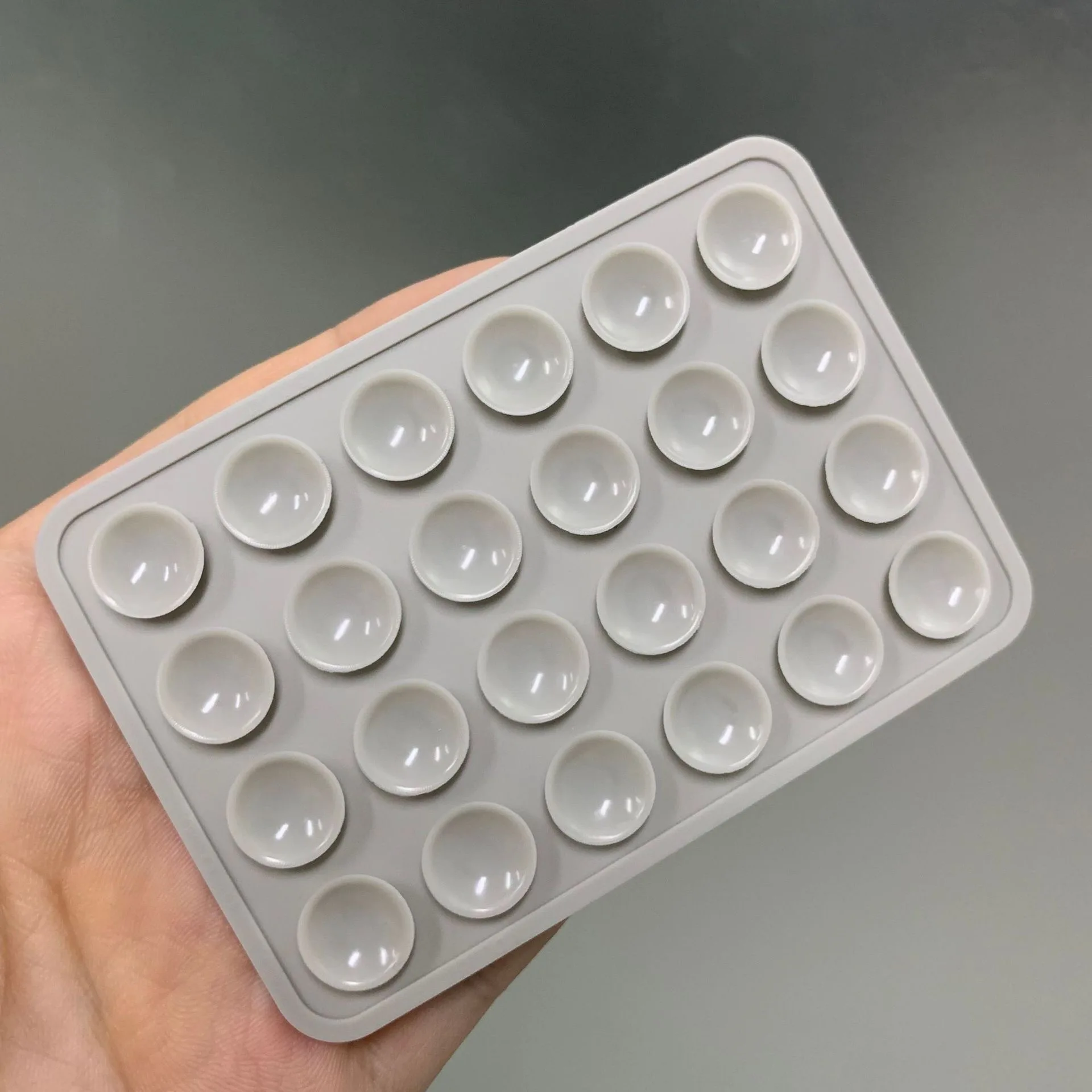 Doppelseitiges Silikon-Saugpad für Handyhalterung, Saugnapf mit Klebstoffrückseite, Silikon-Gummi-Saugpad für Fixierpads