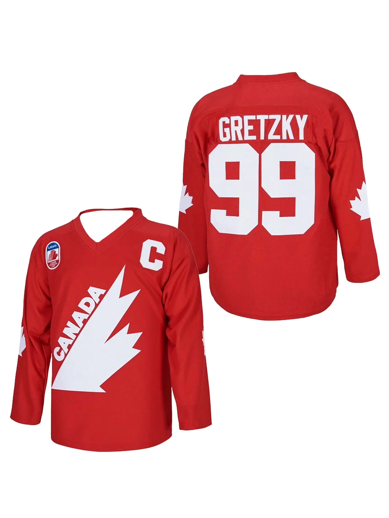 

Ice Hockey Jersey Canada 99 Wayne Gretzky Outdoor Sportswear Jerseys C-mark Red 1991 National Team