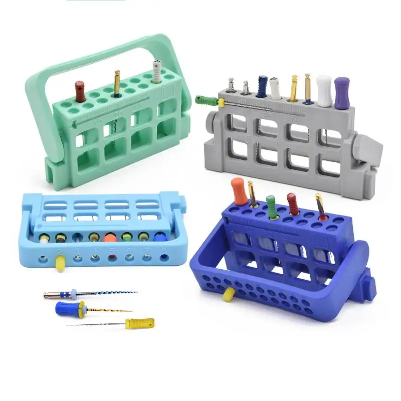 8/16 Holes Autoclavable Endo Files Holder Dispenser Endodontic Drill Stand Root Canal File Organizer