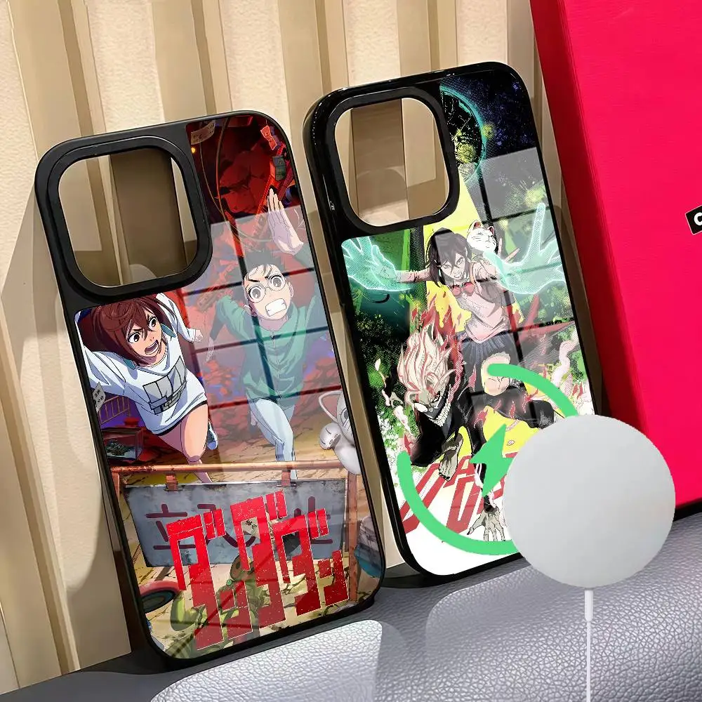 

D-Dandadan Ken T-Takakura Phone Case For Iphone 16 15 14 12 11 13 Pro Max Mini Puls Magnetic Glass Cover