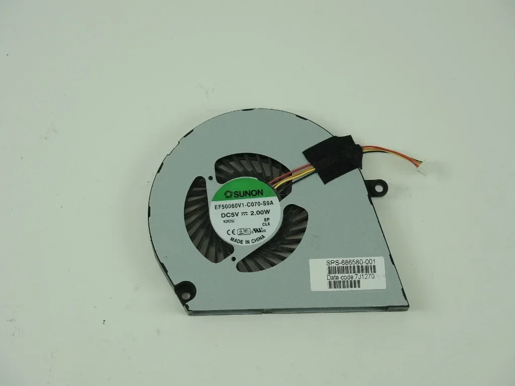 Novo ventilador de CPU para laptop HP ENVY 4 ENVY 6 4-1000 6-1000, ventilador de refrigeração SPS 686580-001 DFS541105FC0T EF50060V1-C070-S9A