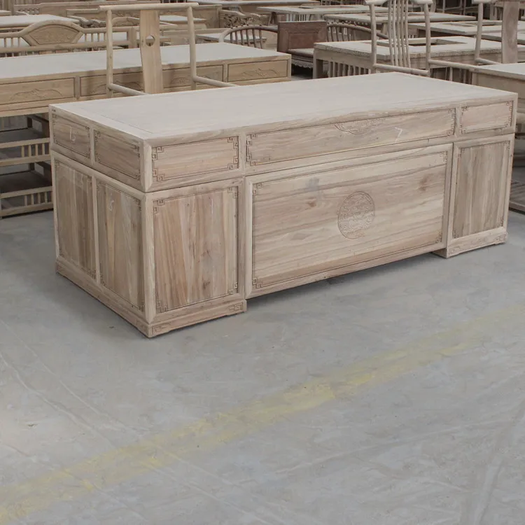 

Customizable new Chinese antique old elm white stubble