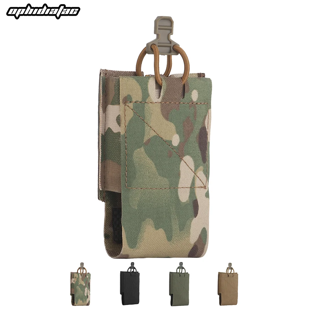 

OphidianTac Molle Single Magazine Pouch Elastic Rifle Open-Top Mag Pouch for M4 M16 AR-15 5.56 Magazine