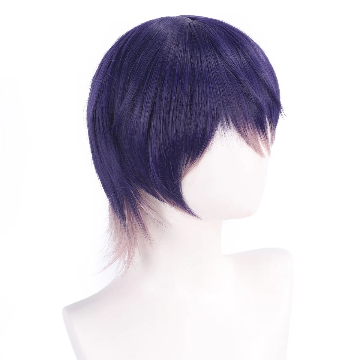 

Sword / Holding a knife VTubers Rainbow Society Purple spiky short hair Cosplay wig