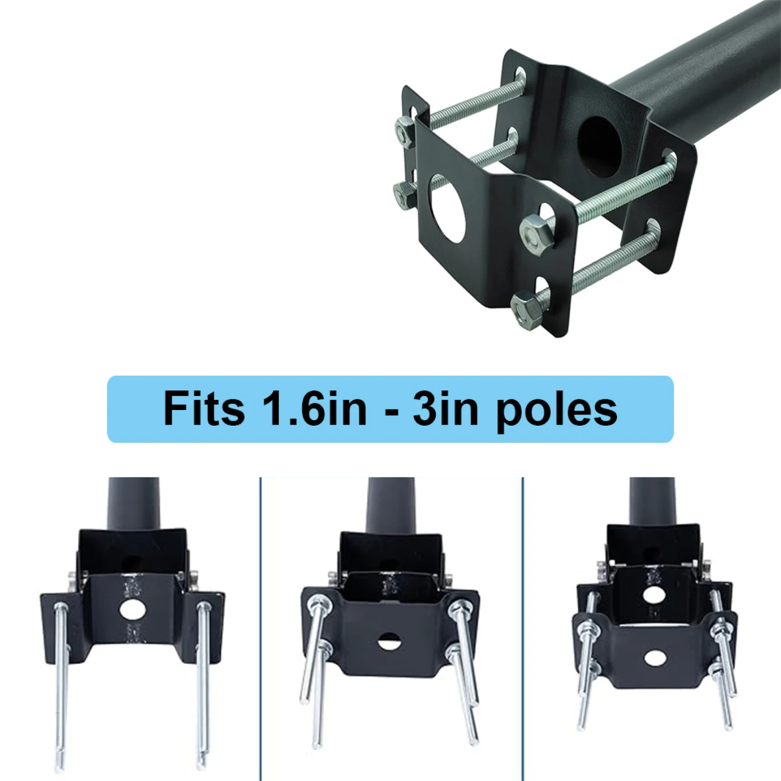 Wall mounted arm for street light light pole mount bracket lighting mounting bracket extension pole kit