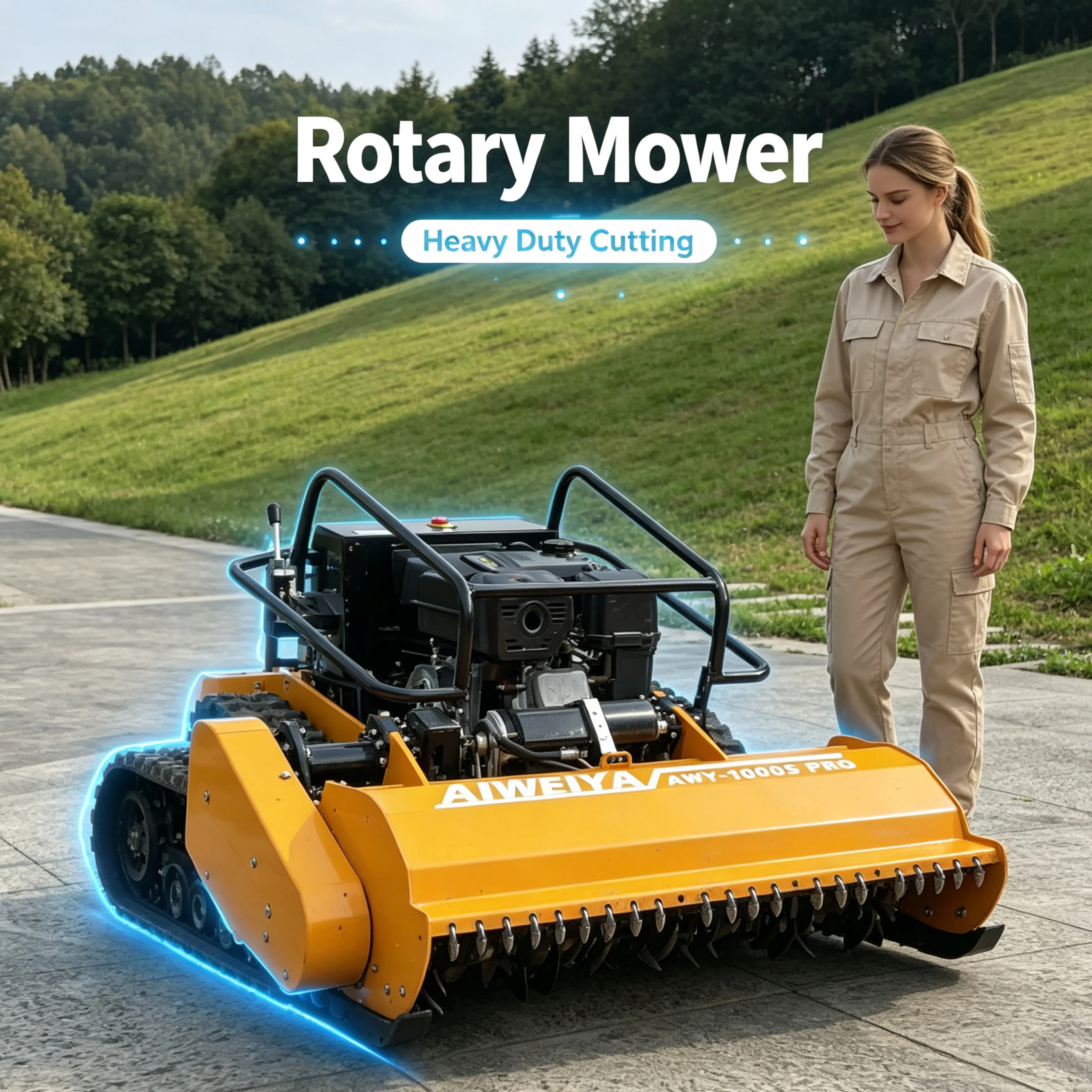 Customized Scenic Area Green Belt 800s pro GPS Robot Lawn Mower, Intelligent Obstacle Avoidance Protects Landscape Facilities