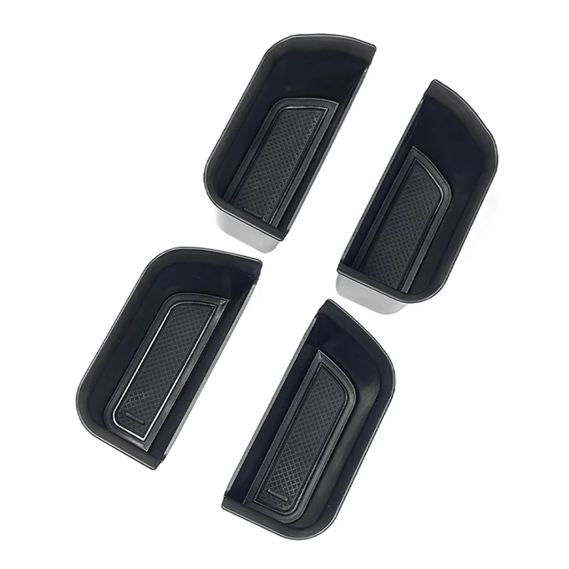 

For Chery Jetour Traveller T2 Car Door Storage Box Stowing Tidying Supplies Organizer Interiors Automobiles Parts Abs Black 4pcs