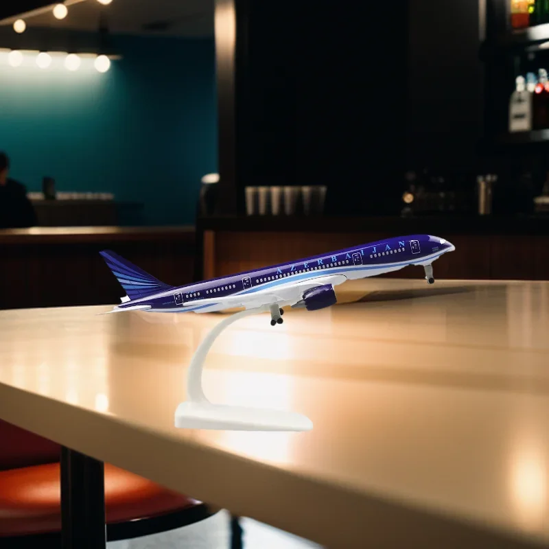 

Airplanes Model Toy 20CM Asserbaijan B787 Aircraft Plane Model Metal Alloy Passenger Simulation Replica Collections