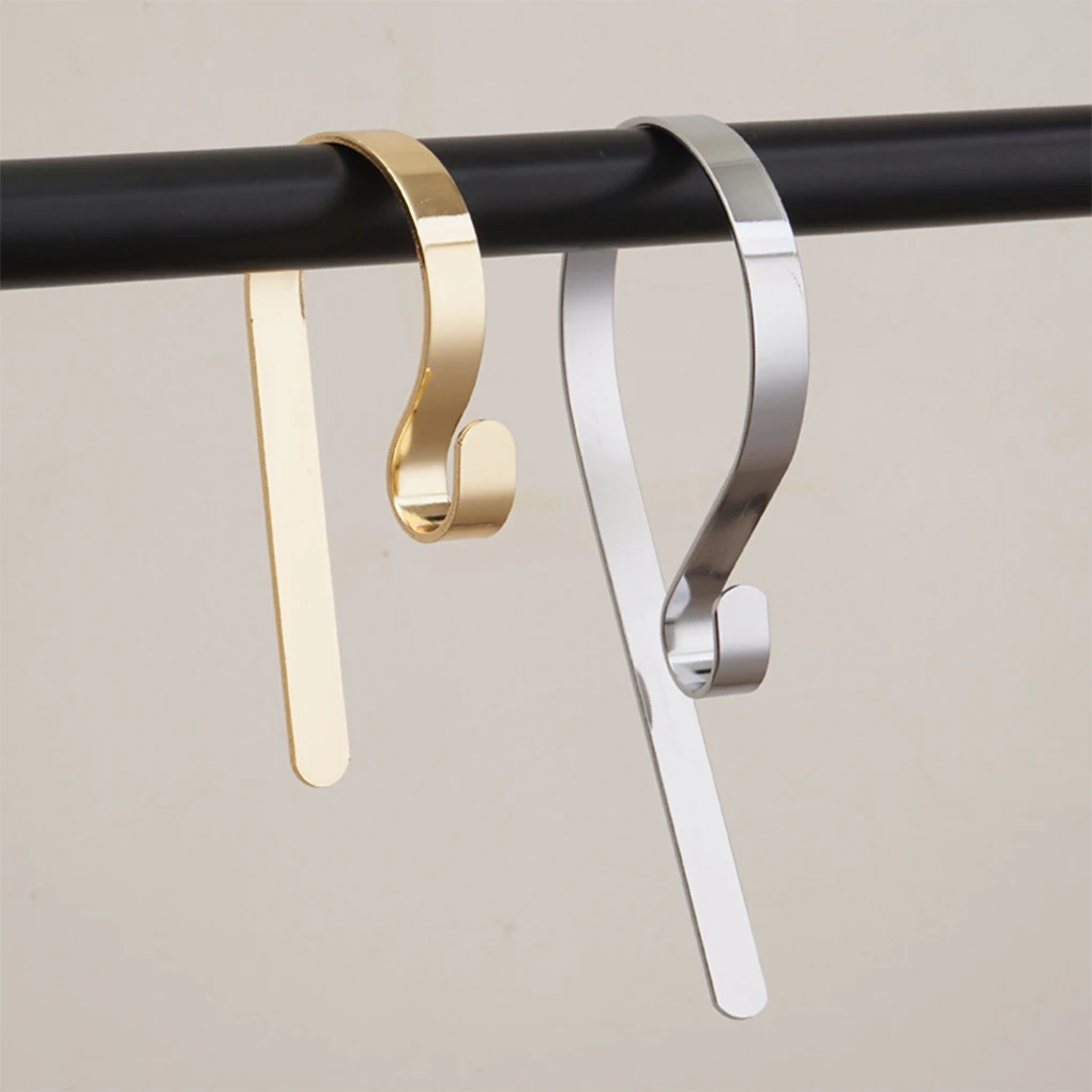 คริสต์มาสเตาผิงตะขอปรับ Garland ถุงเท้าแขวนเทศกาล Nonslip ตกแต่ง Hooking ถุงน่องสีแดงสีบรอนซ์