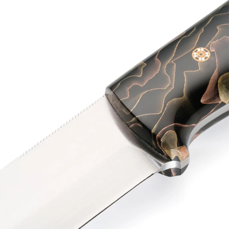 1piece Copper Mesh Resin Knife Handle Material DIY Patch Decor Scales Slabs Blank 120x40x8mm Resin Compression Template Plate