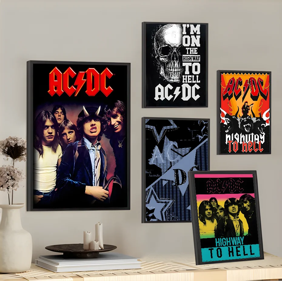 Australian Hard Rock Band A-AC-DC HD Poster Home Living Room Wall Room Bed Bedroom Home Decoration