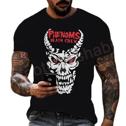 Summer Men's 3D Printing Famous Wrestler Undertaker T-shirt Children's Street Round Neck Sports Large Breathable and cool Top