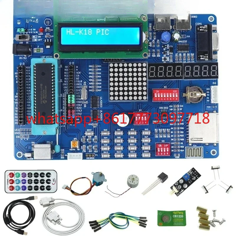 PIC16F877A Development Board PIC Microcontroller Learning Board With Kit2 Emulator PIC Development Board Kit