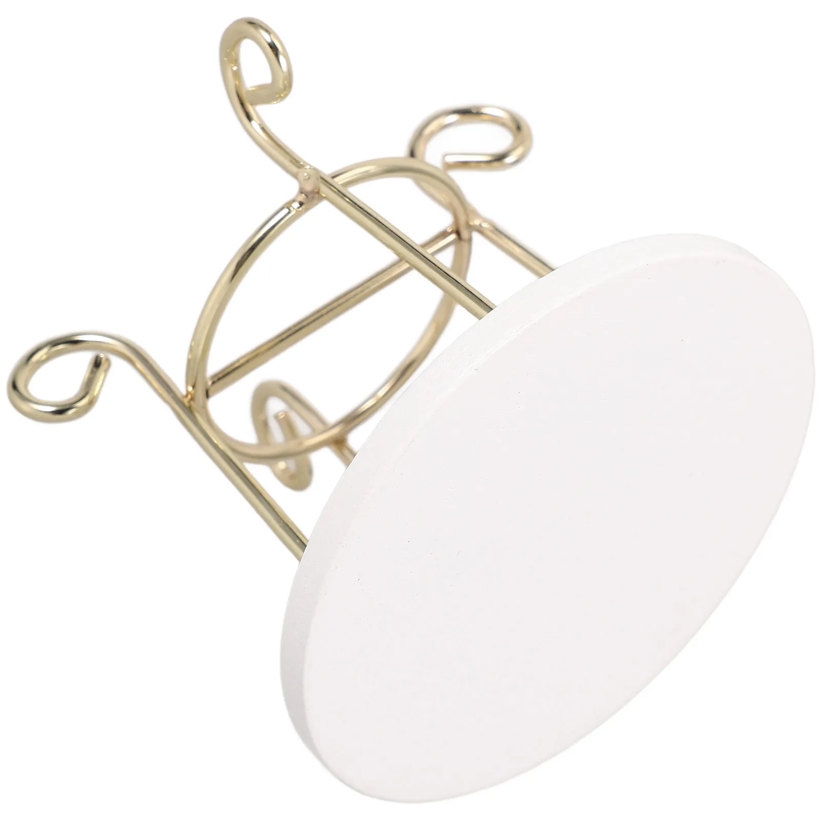 

1 Piece Miniature Tea Table for Mini House 1:12 Scale Realistic Wooden End Table Decor Fine Craftsmanship Compact Size Miniature