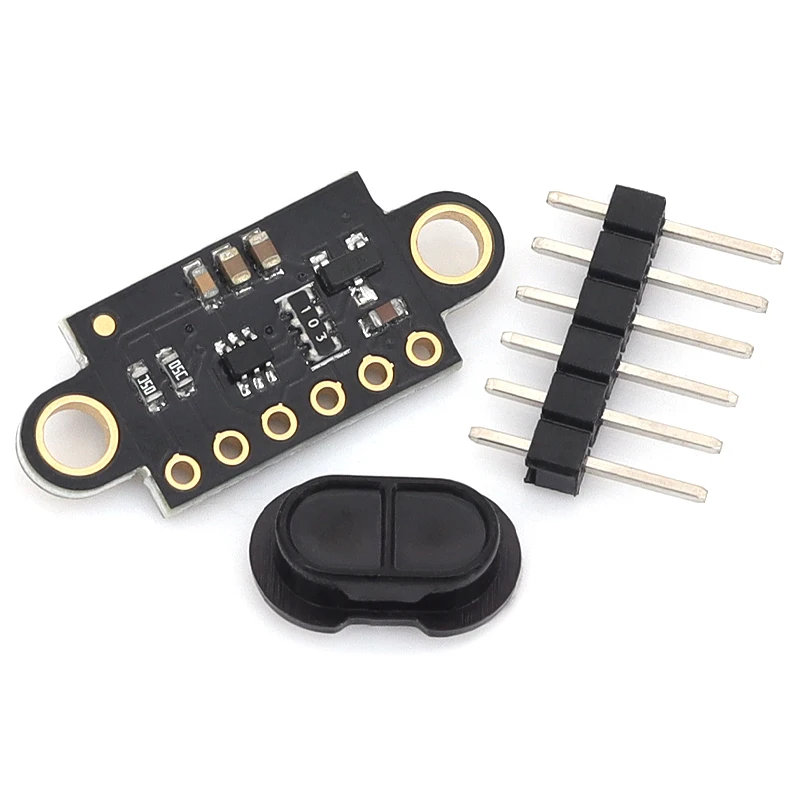 Javino 1/5/10Pcs 4M VL53L1X Time Of Flight Laser Ranging Module Black PCB With Ear And Lens Cover Arduino Distance Detector