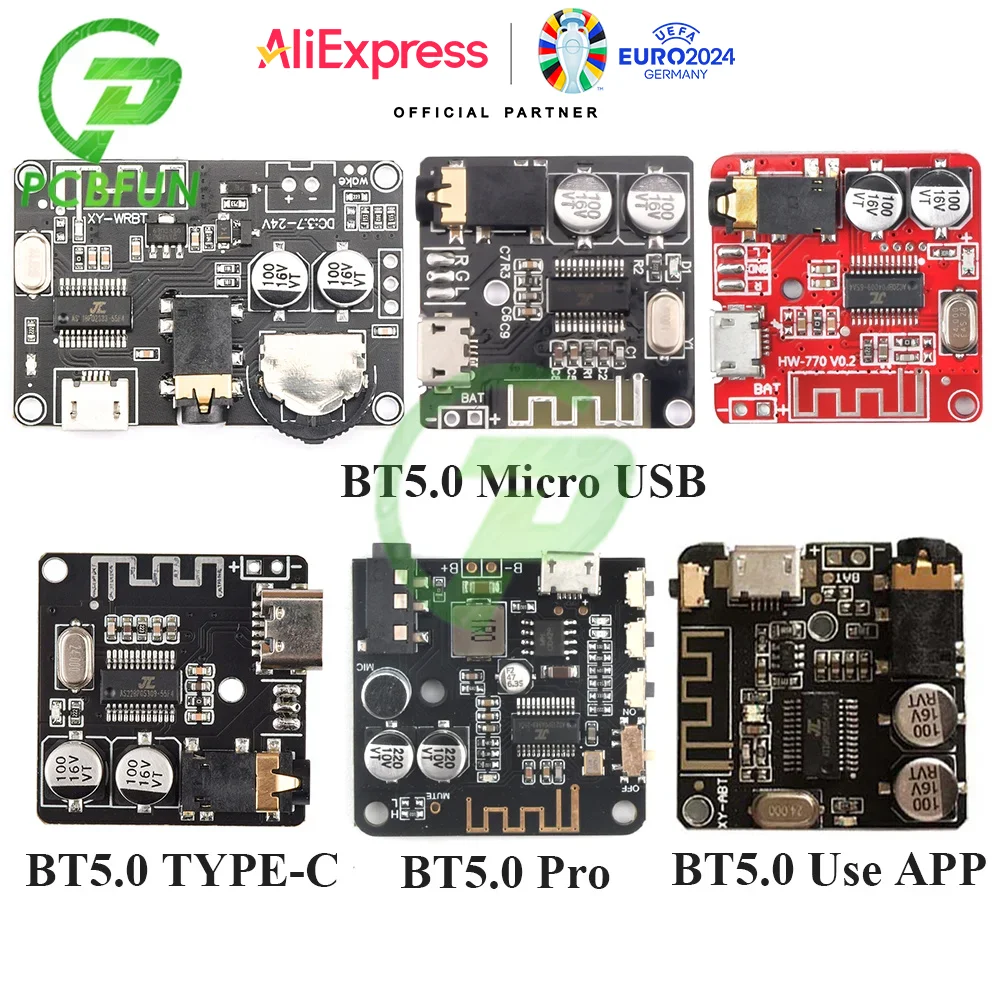 Bluetooth 5.0 Audio Receiver Board for Mp3 Lossless Decoder Board Wireless Stereo Music Module XY-WRBT Wireless Speakers 12V 24V