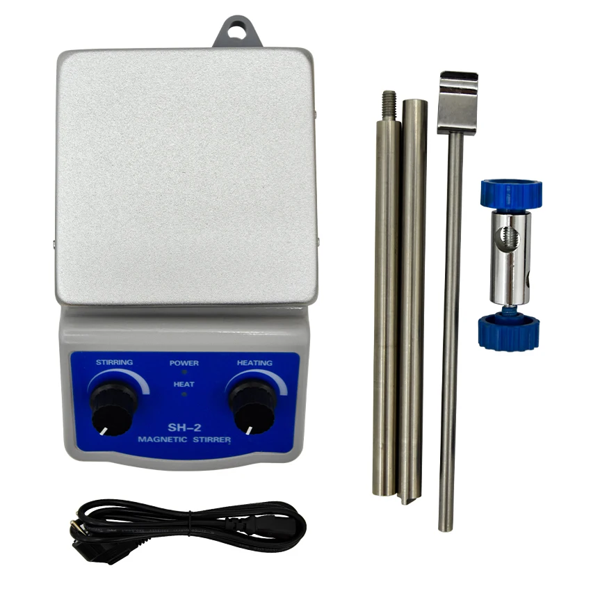 110V/220v 50/60 Hz SH-2 Magnetic Hotplate Stirring Machine 500ML Stirring Health Laboratory Adjustable Continuously 0-1600r/min