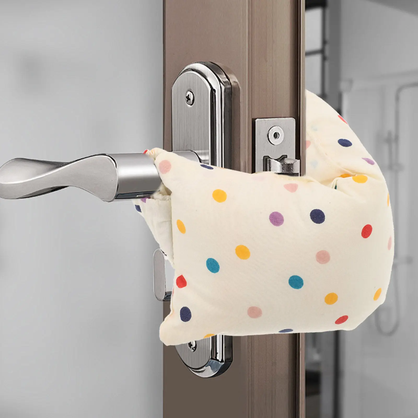 Cartoon Door Pinch Guard Door Slam Stopper Safety Doorstop Colorful Polka Dots Finger Protector Room