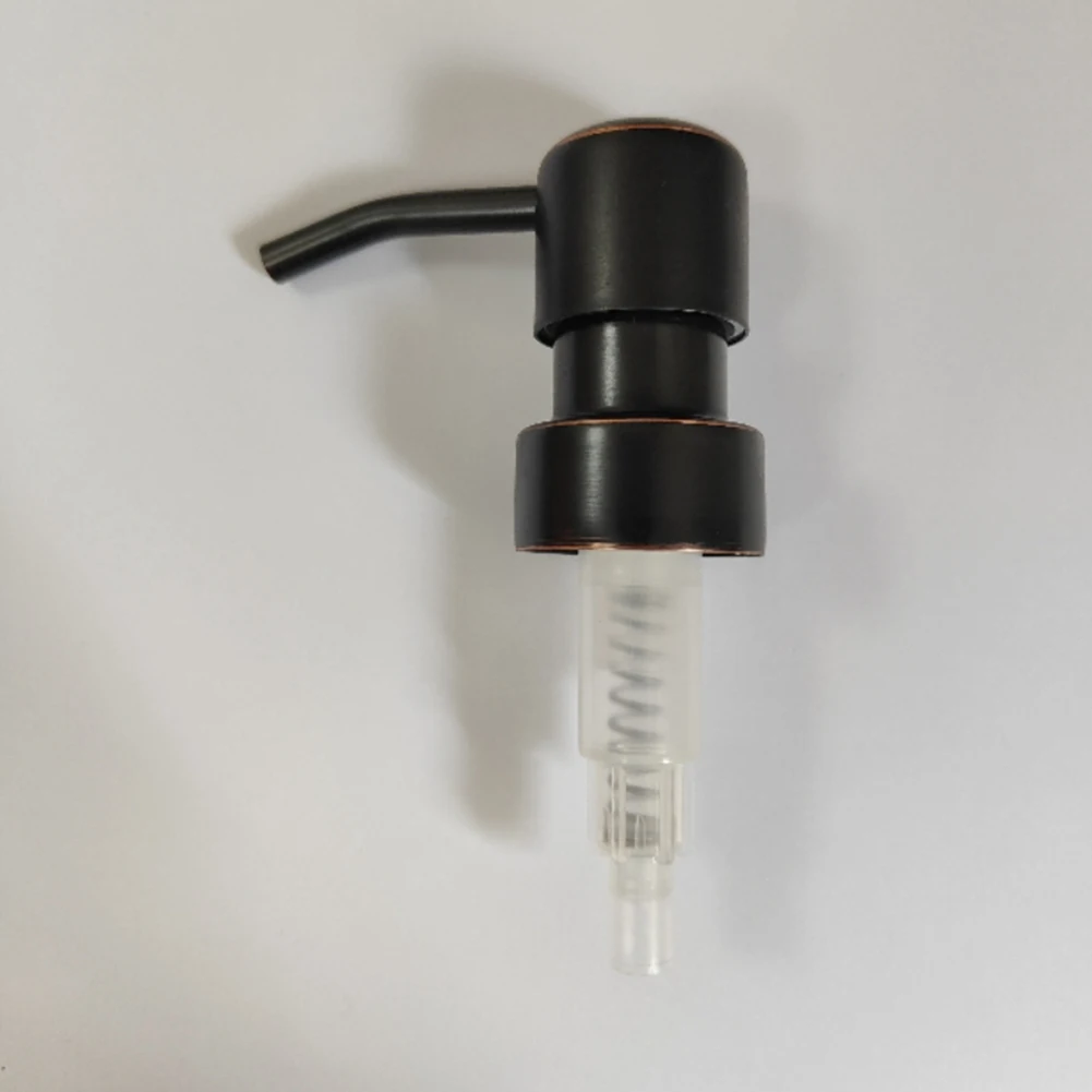 Stainless Steel Pump Head Push Type Lotion Pump Head 28/400 Thread Replacement Soap Shower Pump Head Push
