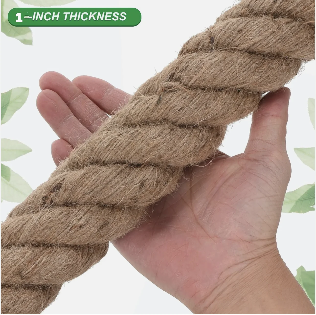 

1" X 2/3/5/10Meter Twisted Manila Rope Jute Rope Natural Thick Jute Rope Twine Burlap Rop