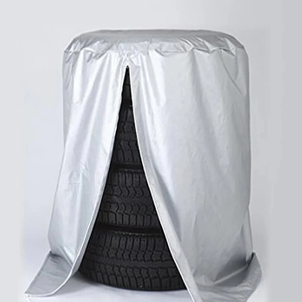 

Car Tire Cover 73x110cm Spare Wheel Protector Weatherproof RV Truck Zipper Tire Covers For Trailers Trucks Rv Accessories