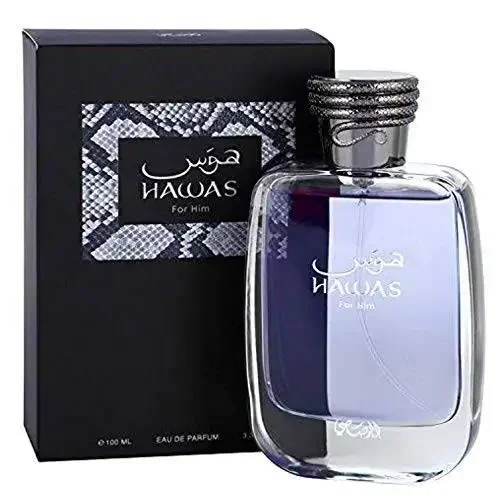 

RASASI Hawas For Men - Eau de Parfum Spray Long-Lasting Pour Homme Spray, 100ML (3.4 Oz) BRAND NEW SEALED