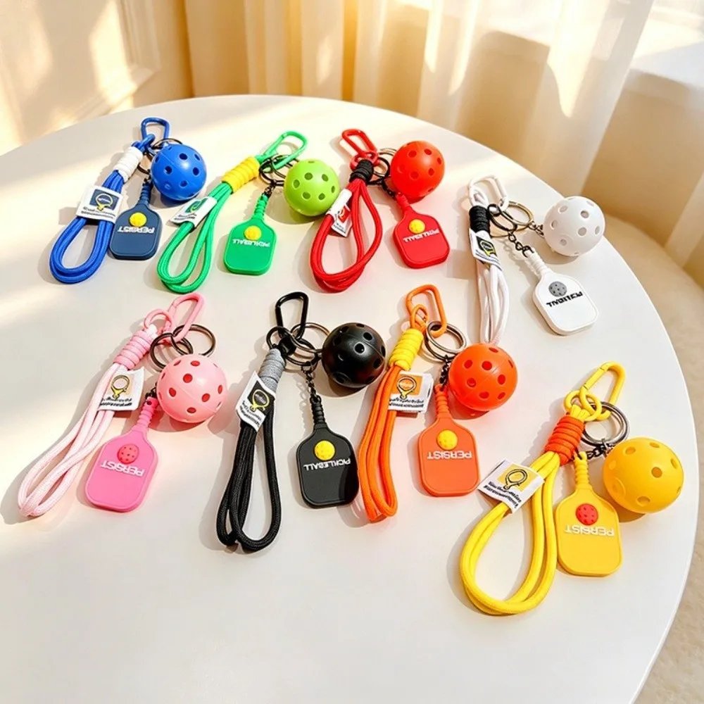 Fashion Dopamine Fitness Series Pendant Detachable with Buckle Pickleball Key Ring Pickleball Key Holder Bag Charm
