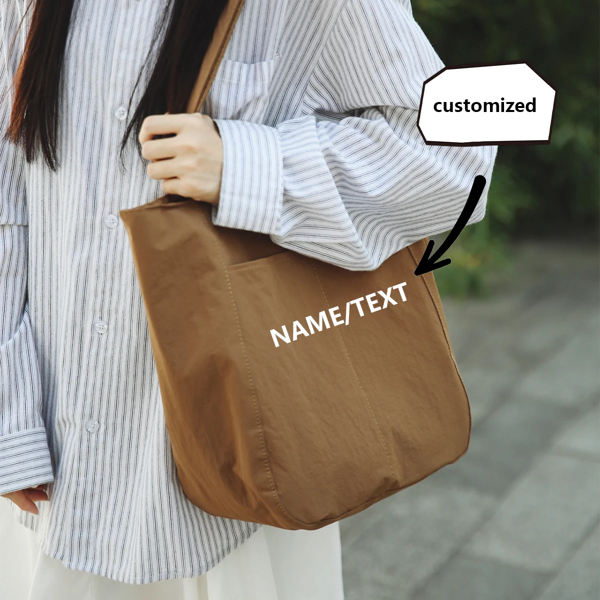 

Высококачественная женская сумка большой вместимости с логотипом, новая однотонная холщовая сумка для студентов колледжа, эксклюзивная сумка-тоут на одно плечо «сделай сам»