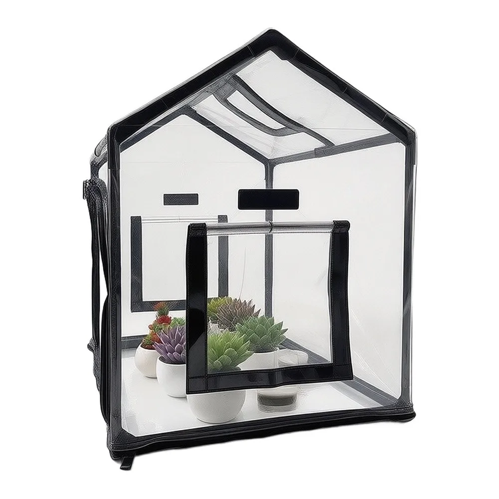 Lightweight Tabletop Greenhouse 60 40 50cm for Indoor Outdoor Use Supporting Germination and Early Plant Development