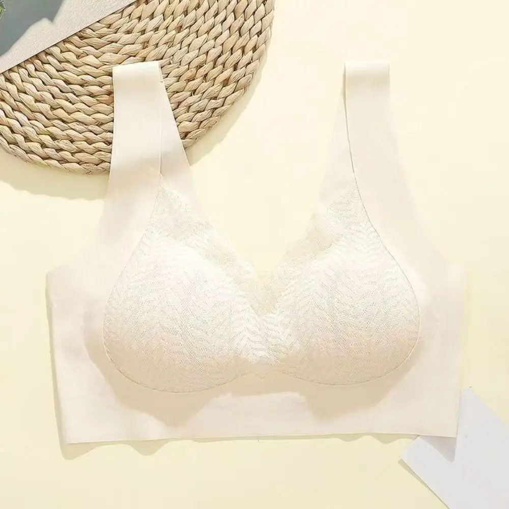 Comfortabele grote cup draadloze diepe V-bh schokbestendig verzamelde borsten ondergoed voor dames lingerie anti-verslapping naadloze beha yoga
