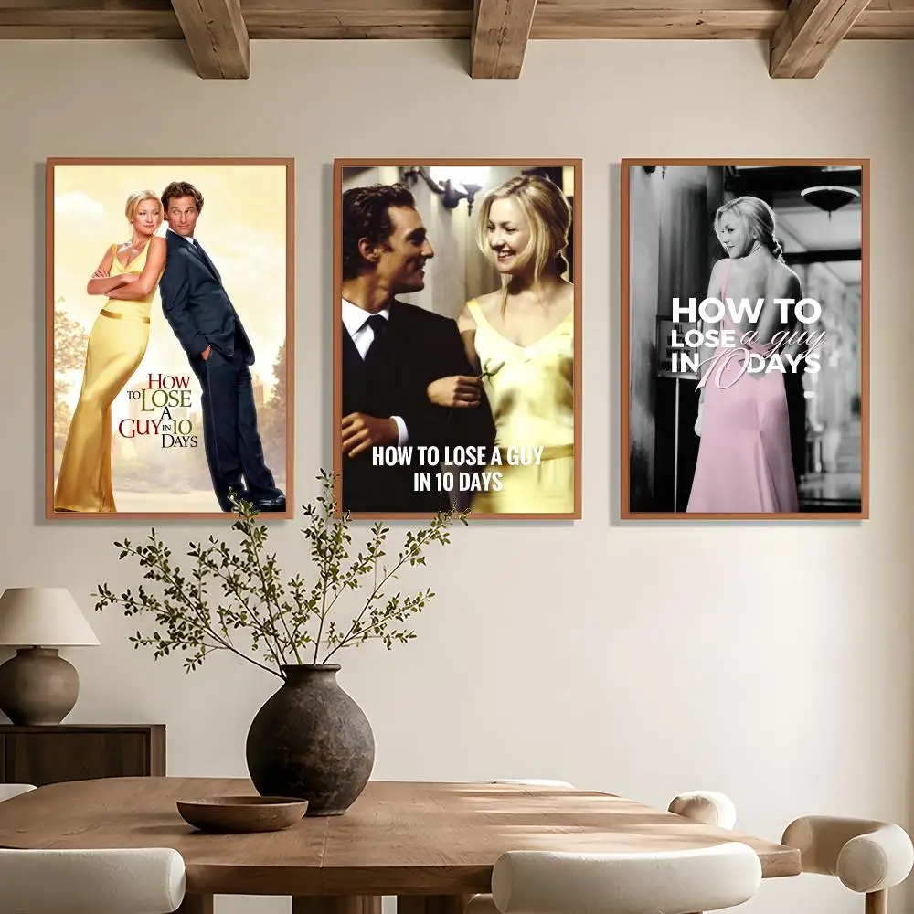 Romance Movie H-How to Lose a Guy Poster Wall Art Poster HD Waterproof PP Print Bedroom Living Room Office Decor Gift