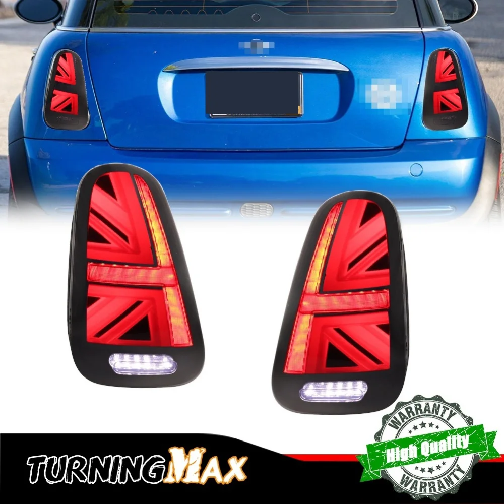Car LED Union Jack Style Tail/Brake Lights Turn Signal lights Fog Lights Backup Lights For BMW Mini Cooper R50 R52 R53 2001-2007