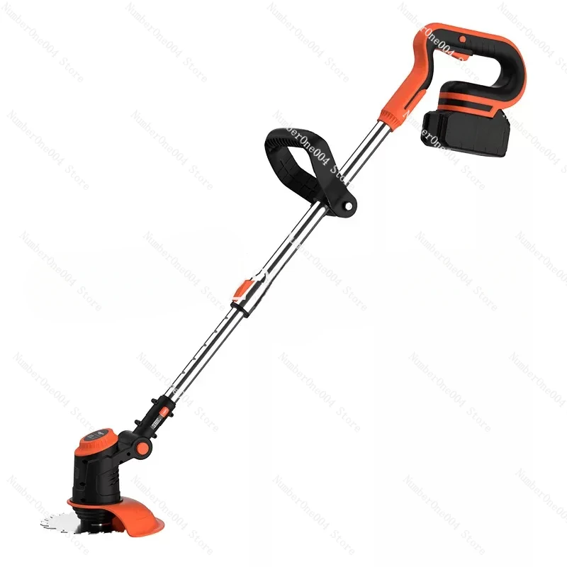 

Brushless lithium electric lawn mower, household rechargeable portable lawn mower, small multi-functional household