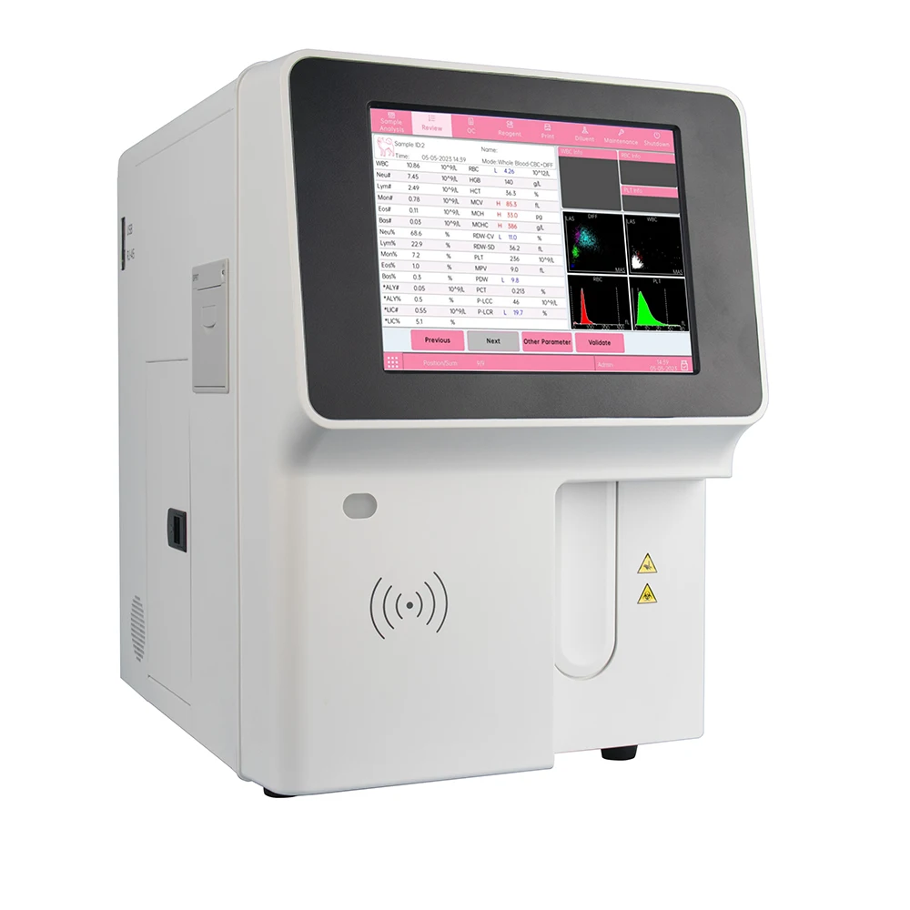 Laboratory Blood Test Equipment Medical Fully Auto 5-Part Hematology Analyzer for Veterinary