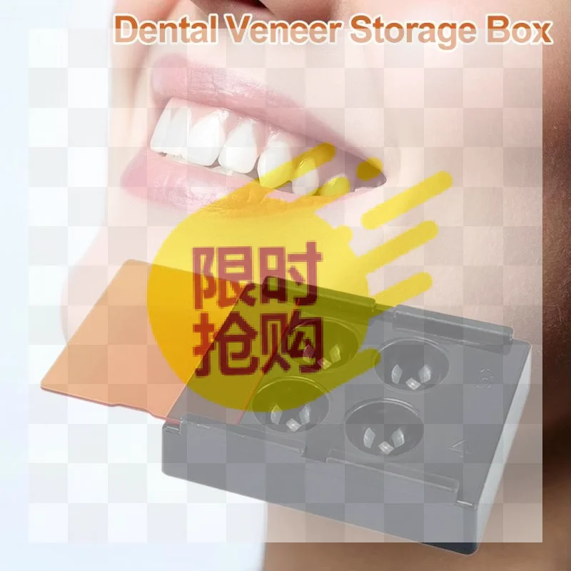 【HBA】4 Holes Dental Shading Light Box Composite Resin Mixing Well Light-proof Storage Hading Color Toning Case Dentist Material