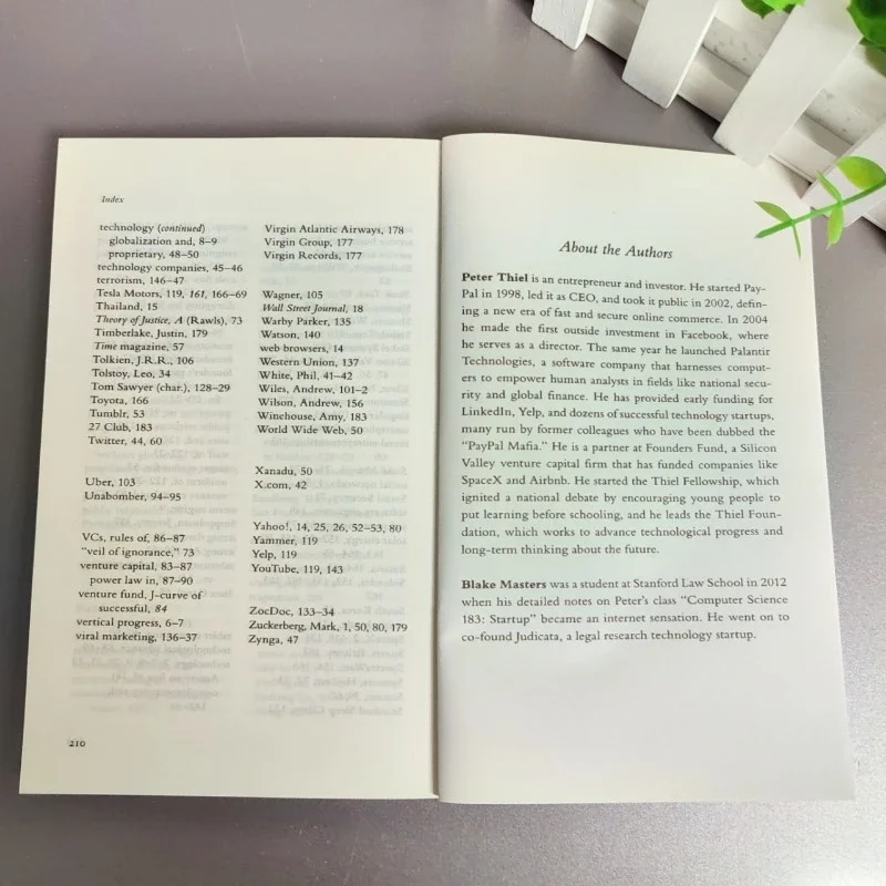 Zero To One von Peter Thiel mit Blake Masters-Notizen auf Startups, wie man die Zukunft aufbaut, ermutigt Bücher Livros
