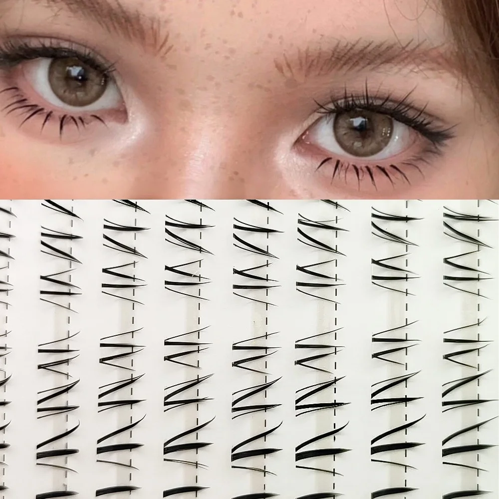10 Row C Curl Realistic Bottom Lashes Wolf Series Asian Mixed Race Lower Eyelashes Comic Feeling Women Grils Daily Under Lash