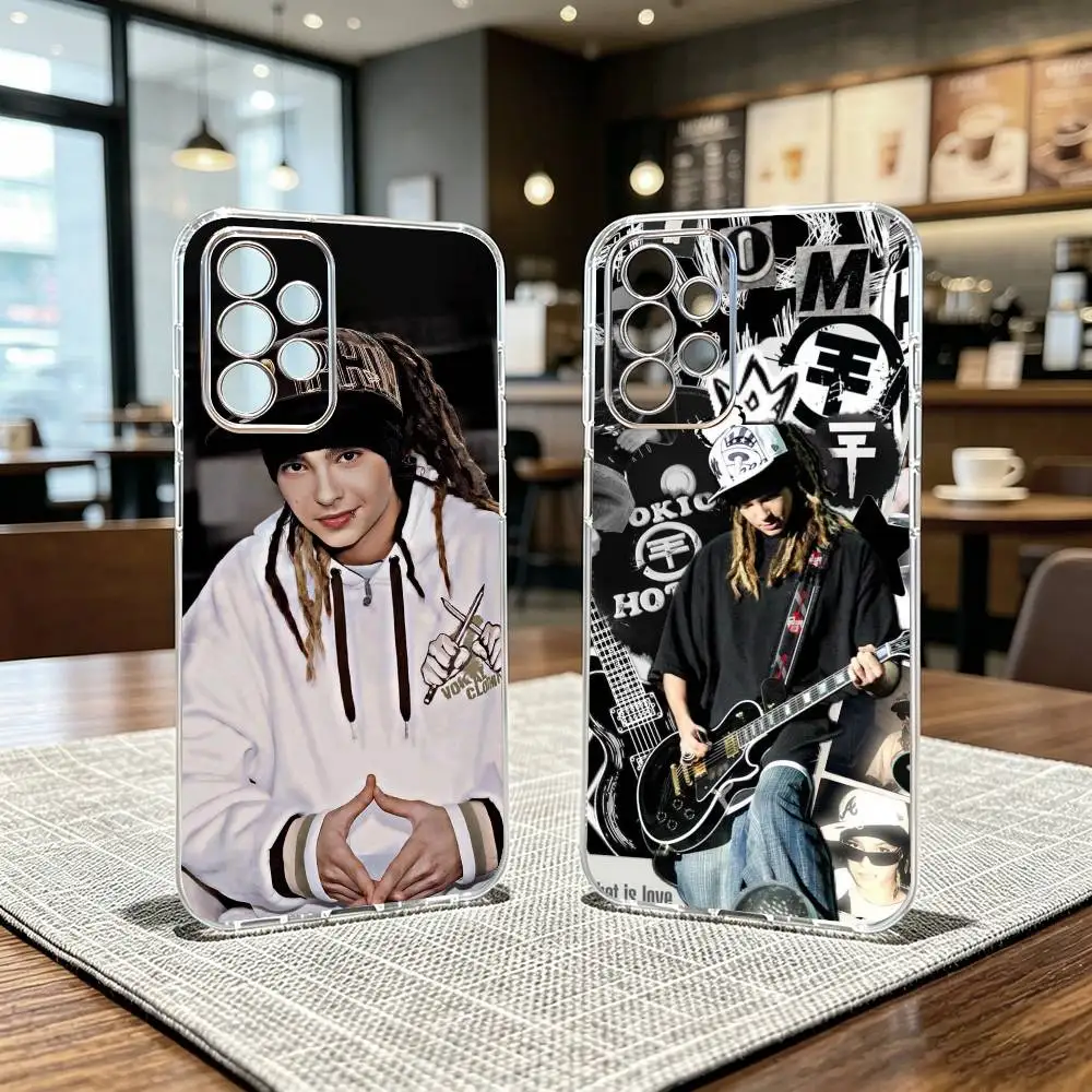 Bill-Tom Kaulitz Tokios Hotel Phone Case For Samsung S25,S24,S21,S22,S23,S30,Ultra,S20,Plus,Fe Transparent Cover