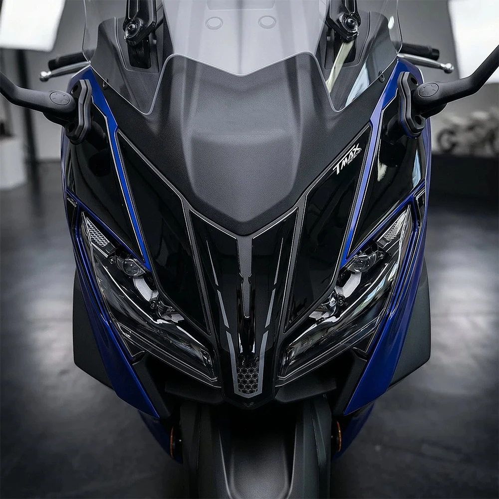 3D Gel Epoxy Sticker Motorcycle Accessories  Front Mask Lights sticker front side sticker For Tmax 560 2025 2026