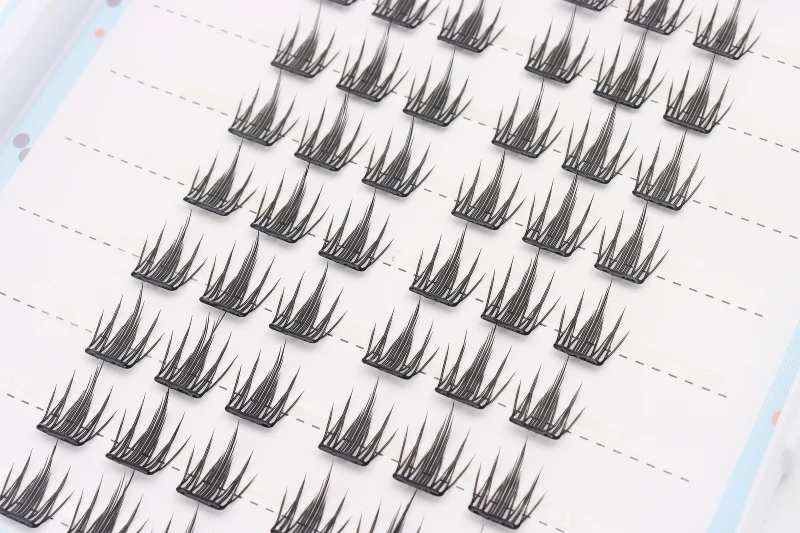 30 Reihen DlY Einzelne Cluster-Seide, handgefertigt, Cluster-Wimpernbuch, Wimpernverlängerung, künstliche Wimpern, segmentierte Wimpernverlängerung – Detail 36